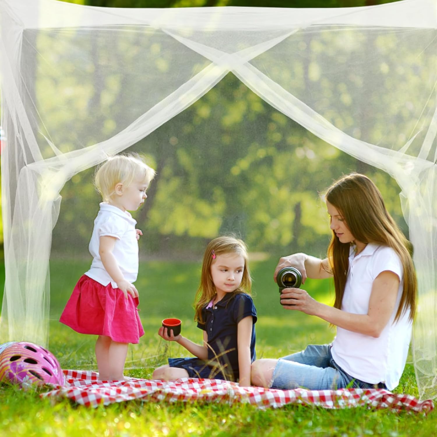 Mosquito Net for Bed Mosquiteros Cameros para Cuba One Side Opening White Bed Canopy Netting for Bedroom Camping Outdoor Travel (L75 X W35 X H63 Inch)