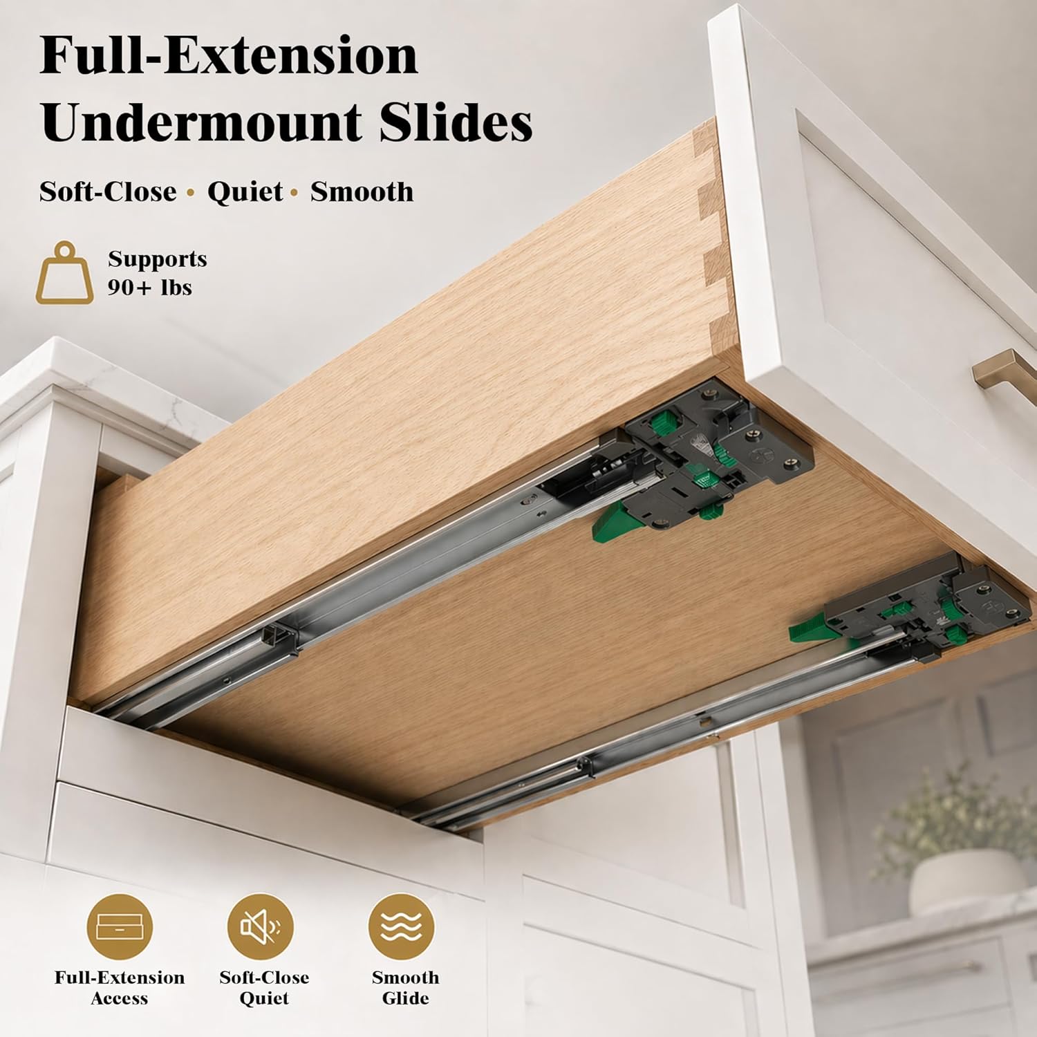 30 Inch White Shaker RTA Kitchen Base Cabinet, 30 W x 24 D x 34.5 H Floor Storage Cabinet with 2 Drawers and 2 Doors, Plywood Box, HDF Doors, Ready to Assemble