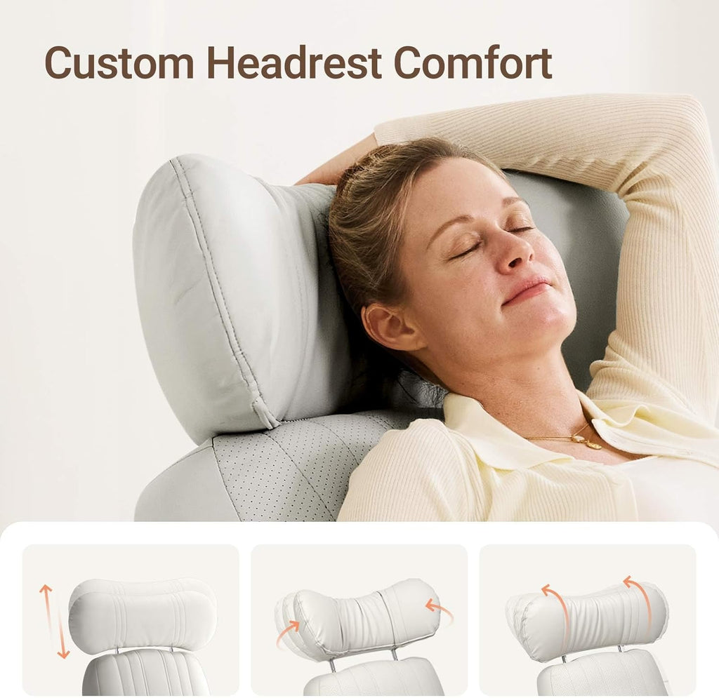 MAMAZING Lullapod Max Power Nursery Rocking Chair with Independent Recline & Footrest, Swivel Nursery Recliner Glider with Electric Adjustable Armrests, Silent Rocking, Oeko-TEX Certified
