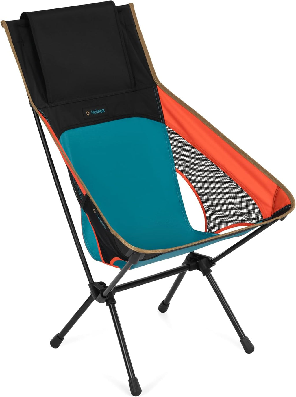 Helinox Chair One Highback (re) High-Performance Camping Chair,2.6lbs, Camping Chairs High Back, Packable, Portable Chair for Backpacking, Camping, Hiking, Travel, Heritage Multi Block