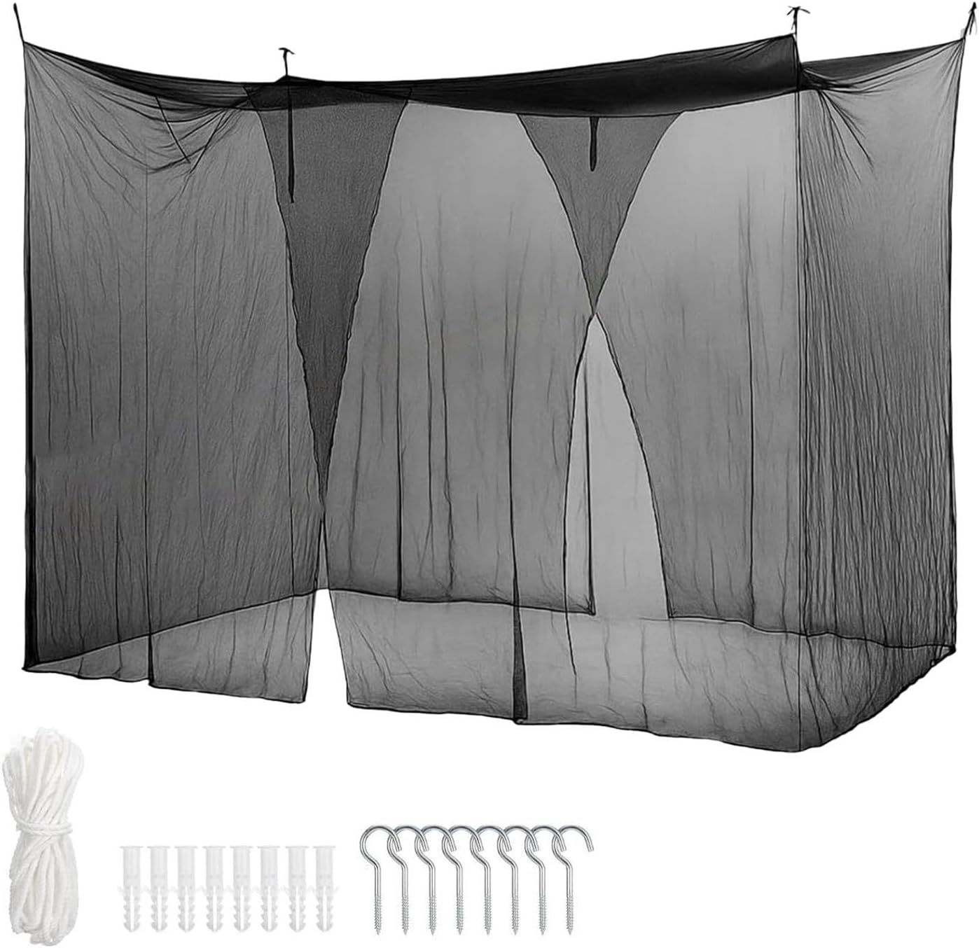 Fly Net - Durable Polyester lnsect Protection Netting, Spacious Adventure Travel Canopy, essentiaI Climber Sleeping Bed Cover, Easy Setup Relaxation Enclosure | for Home Yard Indoor Outdoor Use
