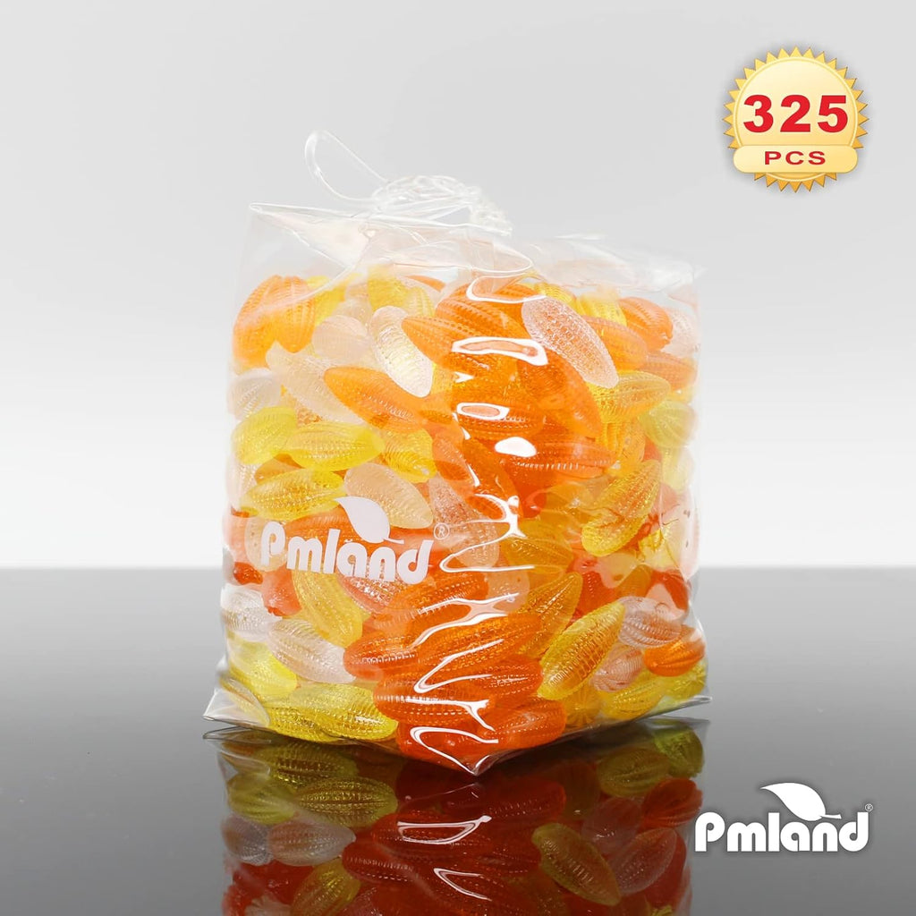 PMLAND Autumn Acrylic Mini Corn Ornaments and Table Scatter - 320+ Pieces for Fall Harvest Festival Holiday Party Events Home Decor -1 Pound Package