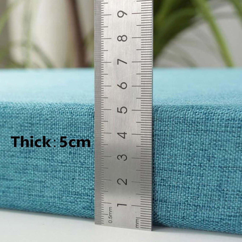 Indoor Bench Cushion 2 3 Seater Long Seat Cushion 120cm/150cm/140cm,Thick 5cm Garden Dining Seat Cushion Pad Kitchen Home Wooden Bench Outdoor(4,67x18in/170x45cm)