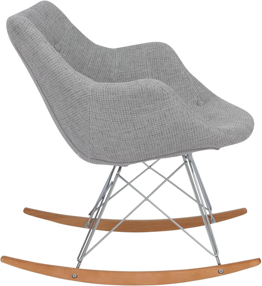 HomeStock Kids Rocking Chair - African Artistry Fabric Nursery Chair - Comfortable Child Sized Seating