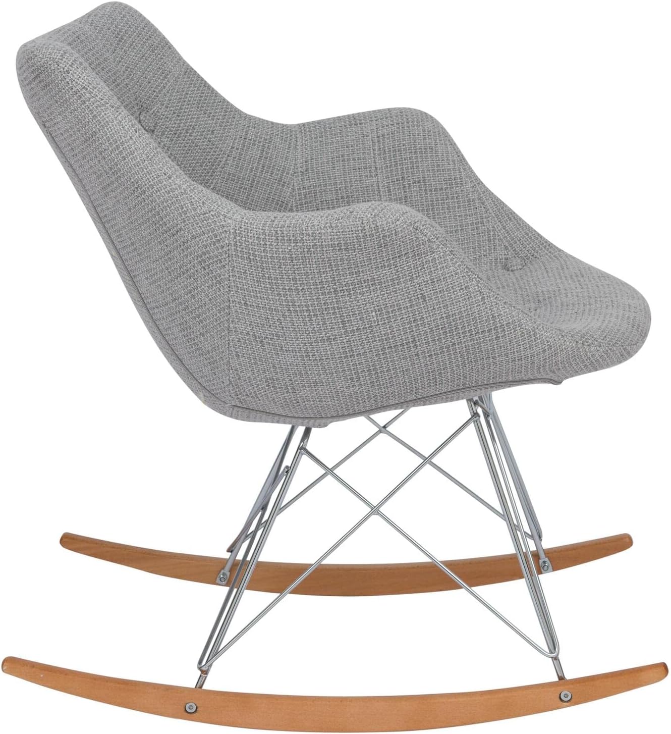 HomeStock Kids Rocking Chair - African Artistry Fabric Nursery Chair - Comfortable Child Sized Seating