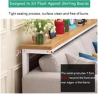 Modern Narrow Hallway Accent Table, Behind Couch Slim Table for Dorm Room, Wooden Window Sill & Radiator Tables for Home Office(White,160x20x80cm)