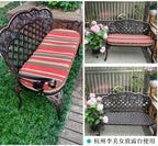 Stool Child Park Bench, Courtyard Lounge Chair Metal Bench Armrest with Backrest, Outdoor Furniture 2 People Seat Comfortable Garden Chair, for Terrace Corridors ()