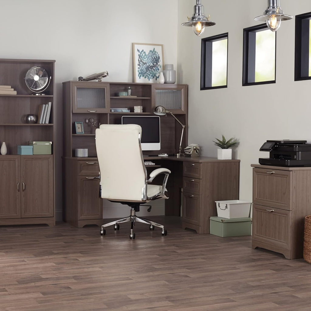 Realspace® Magellan 58"W Hutch For Corner Or L-Shaped Computer Desks, Gray