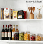 Acrylic Shelf Dividers for Closet Organization: Clear Handbag Purse Organizer for Closet - Shelf Separators for Sweater Sweatshirt Clothes Towel in Bedroom Kitchen, 8Pack