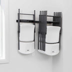 LIFETIME 80719 Wall Mounted Chair Rack Black
