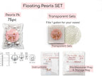 300 Floating Gold Pearls- Large Sizes- Fills 4 Gallons for Your Vases