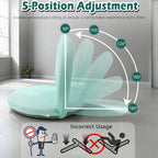 Floor Chair Floor Cushion Folding Padded Gaming Chair Adjustable 5-Position Floor Seat with Back Support for Kids Adult Great for Gaming Reading Meditating