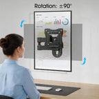 Full Motion TV Wall Mount for Most 12-29 Inch Flat Curved TV&Computer up to 22lbs,Sturdy TV Wall Bracket with Tilt Swivel Extension, Max VESA 100x100mm 17 19 21 23 27 Articulating Monitor Mount