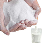 AOSWTLIF White Quartz Sand 40-80 Mesh, Natural Decorative Craft Sand for Resin Art, Acrylic Painting Texture, Vase Filler, Incense Burner & Landscaping (2 LB)