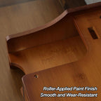 Small Altar Table Solid Wood, Pooja Meditation Table with Drawer, Buddhist Altar Shelf for Puja, Beautiful Design, Easy to Install(Brown)