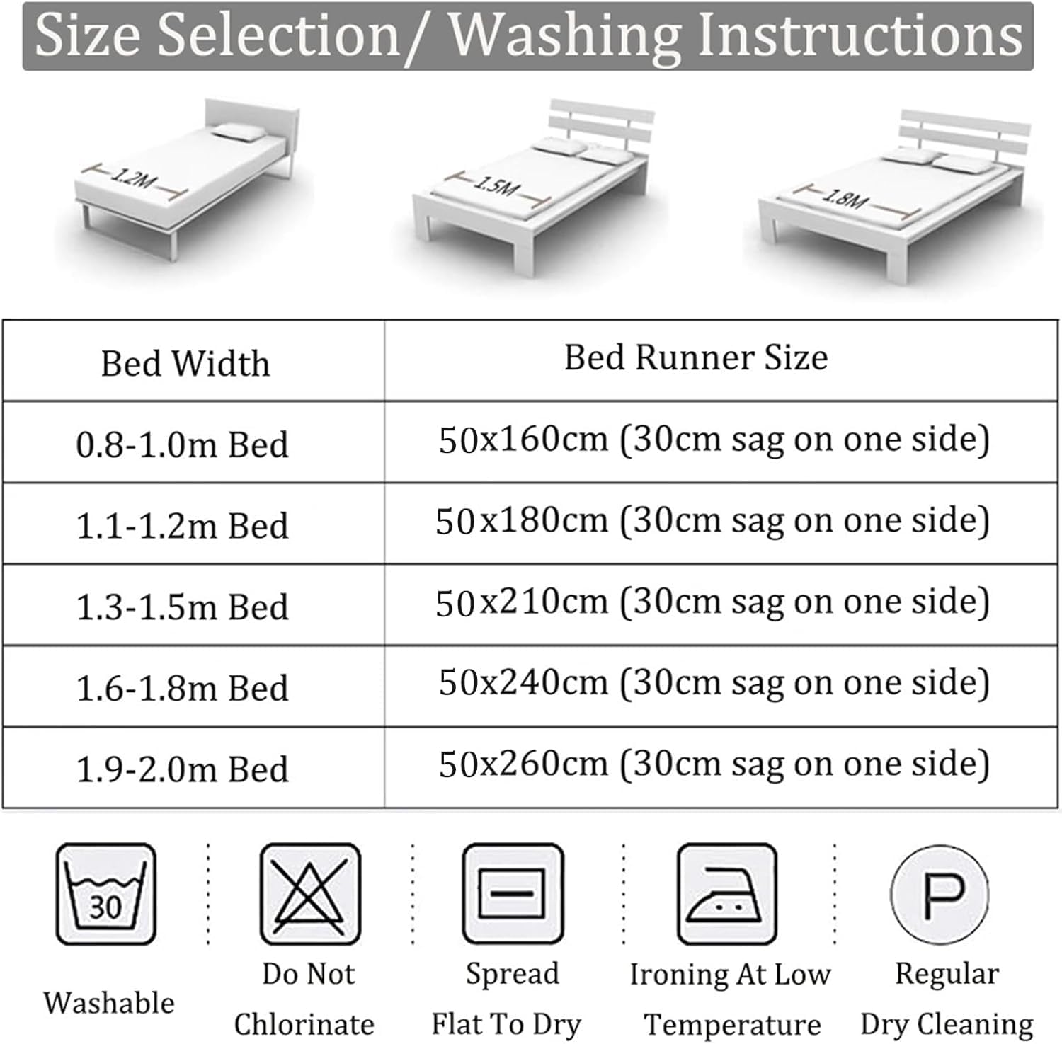 Bed Runners for Queen Size Bed，Pink Modern Style Bed Scarf for Home Hotel Decorations (Queen Size) 45 x 210cm