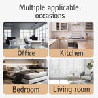 GDJAASJI Glass Display Cabinet with Lock, Fast Installation Curio Cabinets with 5mm Tempered Glass Floor Standing Bookshelf for Living Room (35.35" D x 31.69" W x 14.37" H, White)
