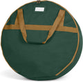 Covermates Keepsakes Wreath Storage Bag – Heavy-Duty Polyester with Buckle Straps & Interior Pouch – Protective Holiday Wreath Organizer with Handles, D-Ring & Label Window, Green