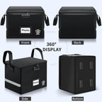 Fireproof Photo Storage Box with Lock, Holds 36 Inner 4"x6" and 3 Large 8"x12" Photo Cases, Waterproof Picture File Organizer, Portable Photos Boxes Containers for Valuables, Photos, Crafts, Documents