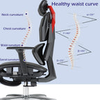 Gaming Chair,Office Desk Chair,Video Gaming Chairs for Home Office | Ergonomic,with High Back Mesh and Adjustable Lumbar,with Footrest,load-bearing capacity of 400 lbs,3D Rotating Headrest
