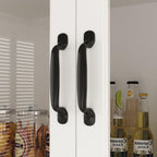 MOUMON Kitchen Pantry Storage Cabinet with Glass Doors, Pantry Organization and Kitchen Storage, Adjustable Shelves and Doors White 31.5”W x 15.7”D x 78.7”H
