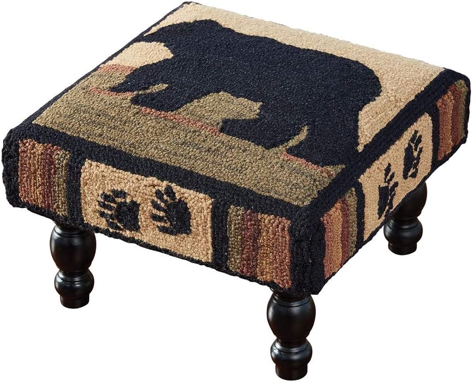 Park Designs Adirondack Bear Hooked Stool
