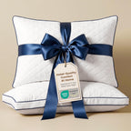 DOWNSTORIA Shredded Memory Foam Pillows Queen Size Set of 2, Medium Firm Bed Pillow for Sleeping, Soft Memory Foam Queen Pillows 2 Pack for Side and Back Sleepers with Gusset(20"x30")