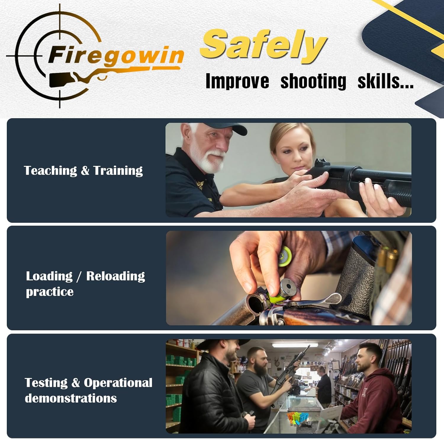 Pro Dummy Rounds Snap Caps-Reusable 9mm&12GA&50&45&380ACP Training Rounds for Safe Dry Fire Practice, Durable with Secure Primer Design, Multiple Color Options