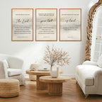 HLNIUC Christian Scripture Framed Wall Art Set of 3,The Lord Your God Is Good Wall Decor(24x36),Inspiring Easter Bible Verse Canvas Artwork,Modern Religious Quotes Prints for Church,Bedroom,LivingRoom