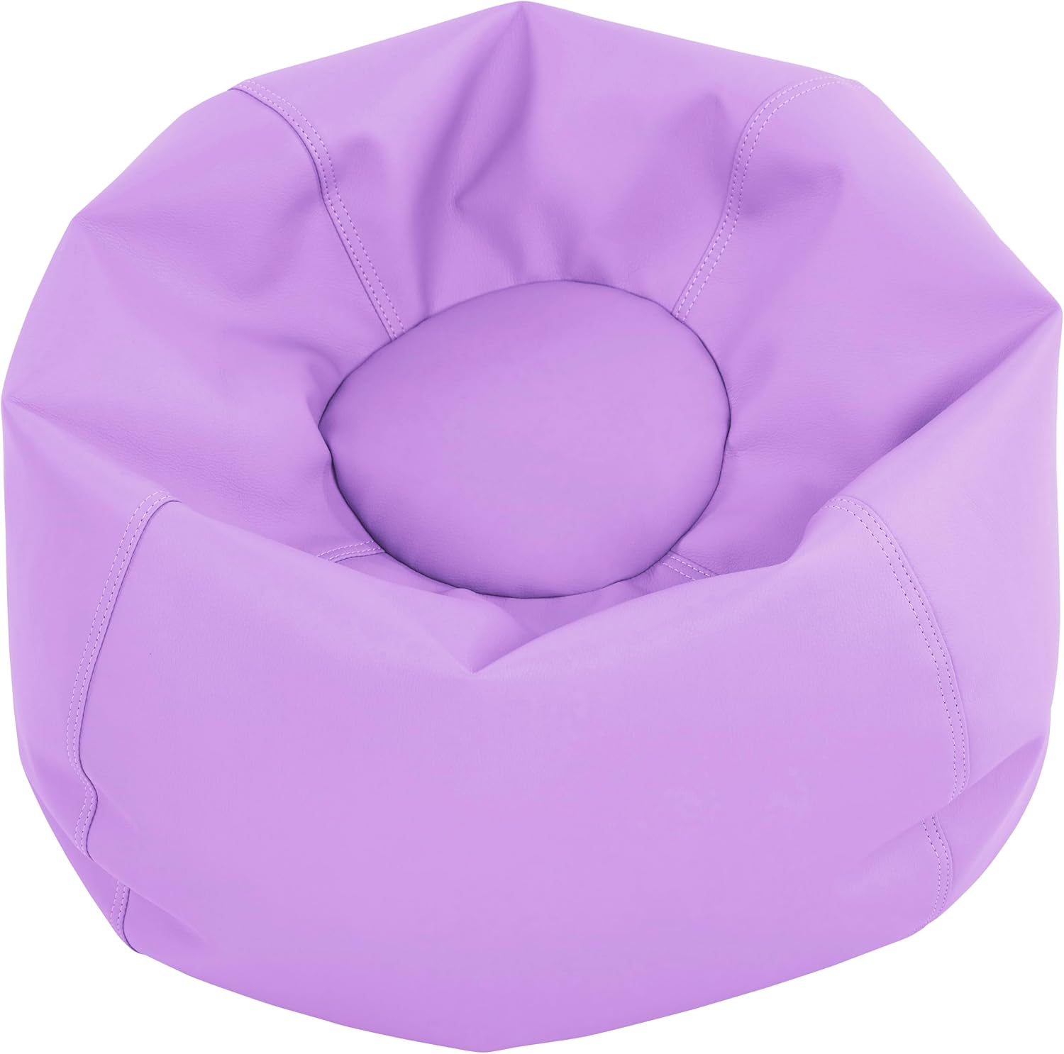 FDP SoftScape Classic 26" Junior Bean Bag Chair, Furniture for Kids, Perfect for Reading, Playing Video Games, Relaxing Alternative Seating for Classroom, Daycare, Library Home - Lavender, 10477-LV