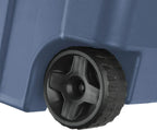 40 gallons sturdy plastic storage box, with snap-lock lid and handle, blue, 2-pack