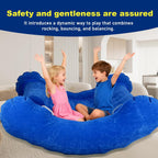 Sensory Rocker Chair for Kids, Inflatable Chair for Kids – Full-Surface Velvet Flocking, 42” x 42” x 46”, Ultra-Durable, Sensory Chair for Autistic ADHD Child Includes Electric Air Pump
