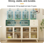 Kitchen Pantry Cabinet with Doors and Drawers, Farmhouse Wood Kitchen Pantry, Versatile Cupboard for Dining Room, for Dining Room, Living Room(Brown,35cm/13.8in)