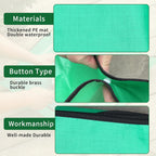 Green Large Foldable Waterproof Potting Mat for Indoor Plants & Succulents - Ideal Transplanting & Repotting Tray, for Plant Lovers and Gardeners (65cm*65cm) (Green)
