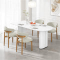LEVELEVE Wooden Dining Chairs Set of 4,Farmhouse Kitchen Chairs with Curved Back,Modern Fabric Upholstered Chairs for Dining Room,Grey