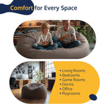 ULTIMATE SACK | 5 Ft Bean Bag Chair Replacement Cover Only | Cloud Suede | Removable Washable Cover only
