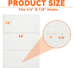 Ultrawall Metal Pegboard Panels, Pegboard Wall Organizer, Peg Boards for Garage, Tool Storage Organization, 12"X24", 3pcs, White