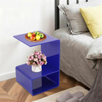 Acrylic End Table for Nightstand, 3 Tier Side Tables for Small Spaces, Bedside Table for Living Room, Bathroom, Office, Bathroom