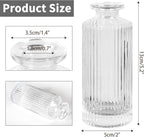 Glass Bud Vases Set of 20, Living Bud Vases, Small Bud Vase in Bulk, Mini Flowers Vases for Centerpiece, Vintage Decorative Vase Set for Table Decorations, Wedding Reception, Home Decor (Clear)