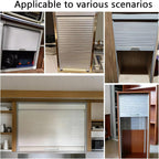 Wide Tambour Door Roll Up Sliding Doors DIY Cabinet Roll Up for Rv Motorhome Office Hotel Closet(80x100 cm)