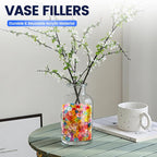 600PCS Multicolored Fake Gems, Crushed Ice Rocks Acrylic Diamond Crystals for Vase Fillers, Home Decoration, Wedding, Crafting, Sensory Bin Filler, Table Scatter (Multicolored)