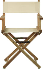 Casual Home 18" Director's Chair Natural Frame with Wheat Canvas