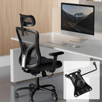 Besitu 500Lbs Office Chair Replacement Parts, w/ 6'' x 10.2" Mounting Holes Chair Base Heavy Duty Plate Swivel Tilt Control Seat Mechanism for Executive and Gaming Chairs