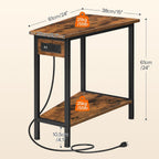 HOOBRO Wedge End Table and Wire Cube Storage Organizer, Recliner Wedge Side Table, 9-Cube Shelves, Modular Shelves with Metal Grid, DIY Closet Cabinet BF64UBZ01G1-BF09CW01