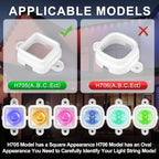 76 Set Fixed Light Clips for Govee H705 Outdoor Lights, Mounting Brackets with Screws for Govee H705 String Lights, Comes with 160 Screws & Screwdriver (76, White)