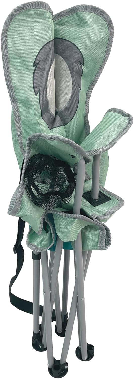 MOUNTAIN SUMMIT GEAR Kids Camping Chair - Foldable Camp Chair with Carrying Strap for Outdoor Recreation, Sports, Camping and Fishing (by Caddis Sports) (1, Koala)