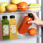 TOMNK 45pcs Juice Bottles with Lids, 16oz Reusable Plastic Juice Bottles with Caps and Labels, Funnel, Brush Beverage Containers for Juicing, Smoothies, Tea, Milk
