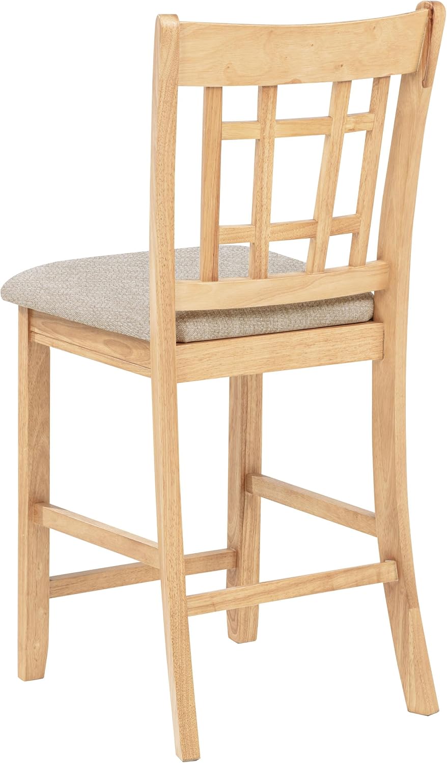 Coaster Home Furnishings - LAVON - 5-Piece Counter Height Dining Set - Oval Extendable Table with Storage & 4 Upholstered Chairs - Dining Room & Kitchen - Light Oak - 106628-S5