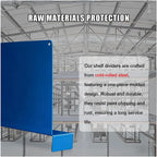 Heavy Duty Metal Shelf Dividers, Cold Rolled Steel Partition with Rounded Edges for Home, Office, Warehouse Organization