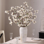 YXZZWL 4 PCS Artificial Magnolia Champaca Flowers for Vase - 36" Fake Silk Champaca Magnolia Stem Flower, Faux Plant Branches for DIY Bouquet, Kitchen, Farmhouse, Mantel, Home Decor (White)